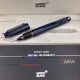 Perfect Replica Montblanc Black Clip Dark Blue M Marc Rollerball Pen (3)_th.jpg